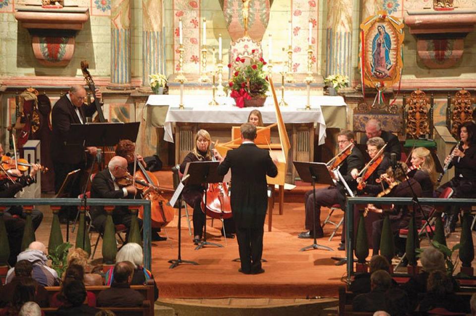 Symphony of the Vines performs at Mission San Miguel.