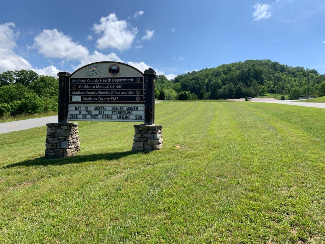 The Madison County Board of Commissioners approved a 10-year lease on this Medical Park Drive property in Marshall to the Mars Hill VFW Post 5483 for a veterans park.