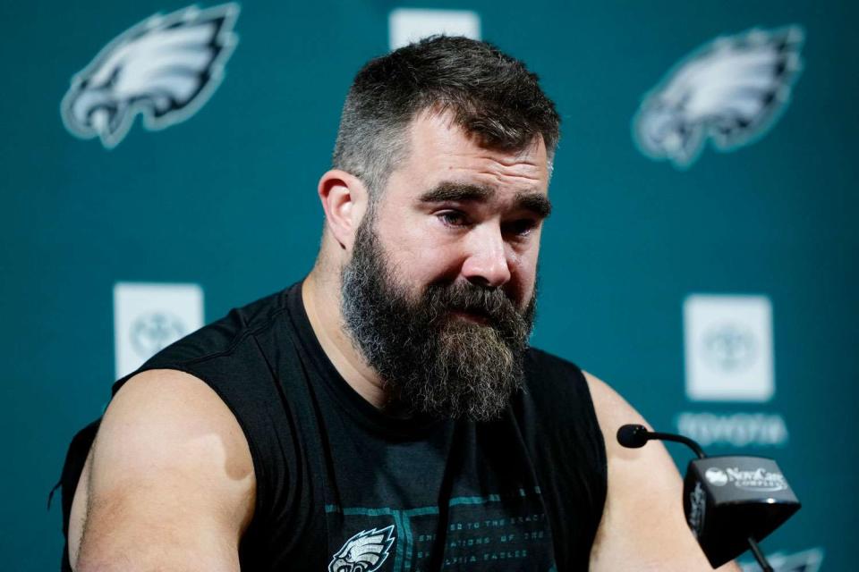 <p>AP Photo/Matt Rourke</p> Jason Kelce