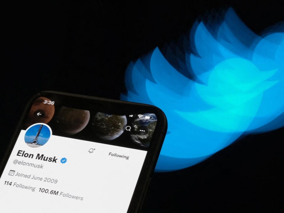 Twitter owner Elon Musk made his account private on 1 February, 2023, as part of a test of the platform (Getty Images)