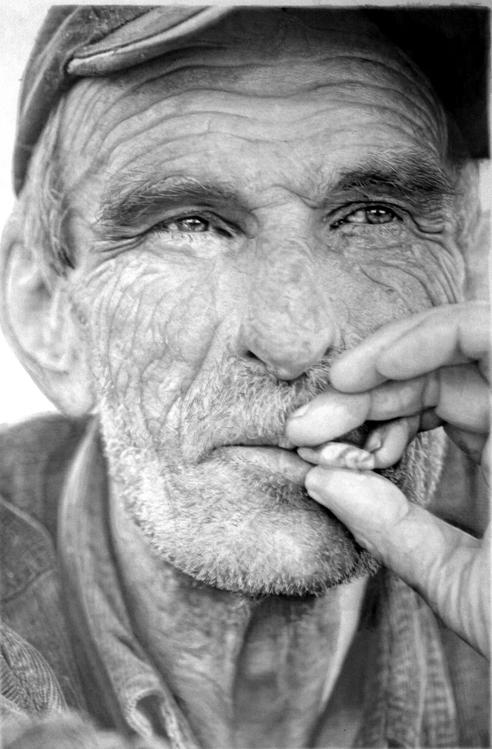 A drawing by Paul Cadden titled 'NVA6' <br> (Paul Cadden / Solent News / Rex Features)