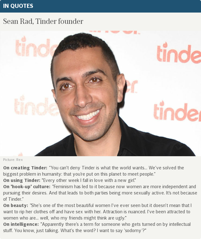 Sean Rad, Tinder founder, in quotes