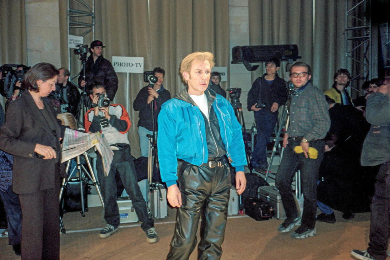 Le couturier Claude Montana ici en 1990.  - Credit:TONY HAGE / MAXPPP / Tony Hage/MAXPPP