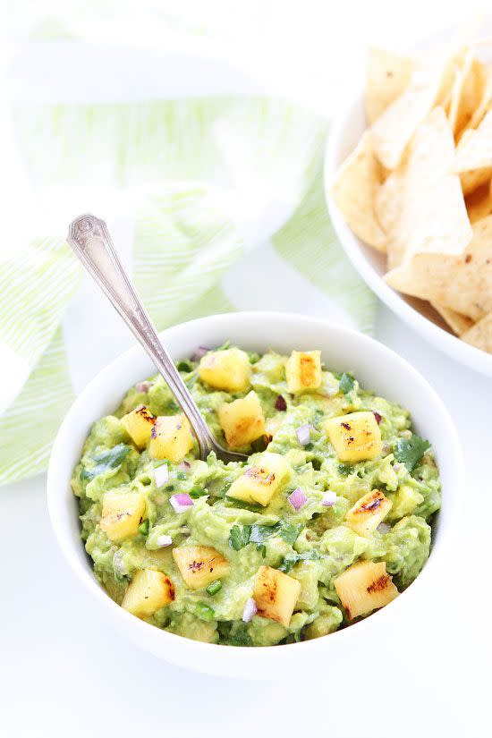 Grilled Pineapple Guacamole