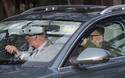 Prince Charles leaves Sandringham Estate after crunch talks with his two sons and the Queen - Credit: Anthony Jones