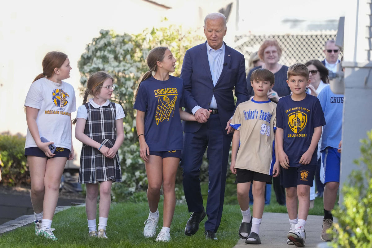 Biden visits his hometown in Pennsylvania to call for more taxes on the wealthy and portray Trump as elitist