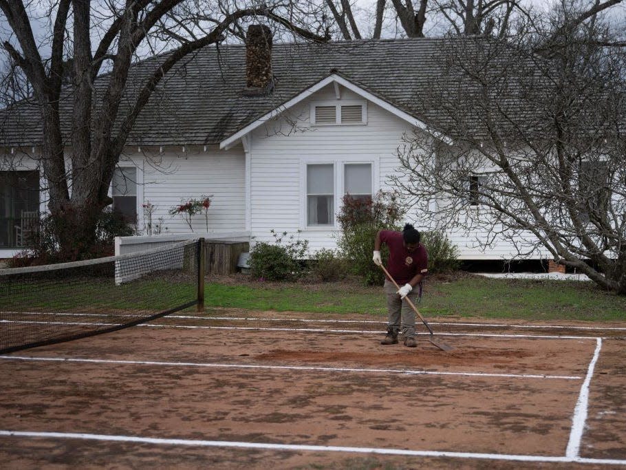 jimmy carter tennis court