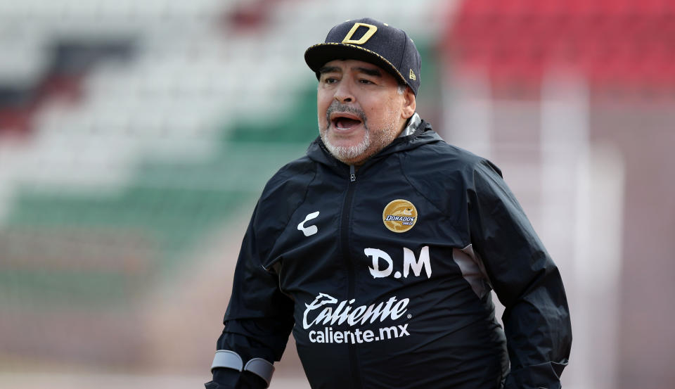 Diego Maradona fue suspendido un partido en el Ascenso MX. / Foto: Getty Images