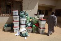 Presidential election ballot boxes in Katsina State on March 29, 2015