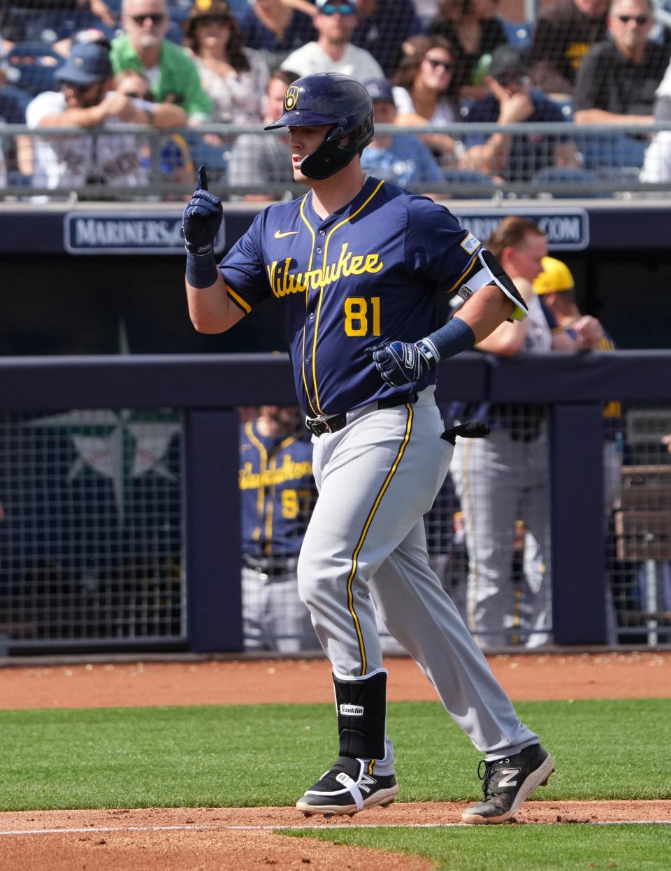 Wes Clarke has caught the attention of the Brewers with his ability to slug the baseball.