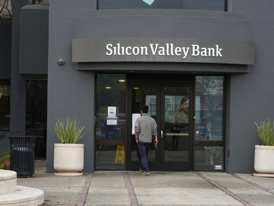 Oficinas principales de Silicon Valley Bank en Santa Clara, California, el viernes 10 de marzo de 2023. (Jim Wilson/The New York Times)