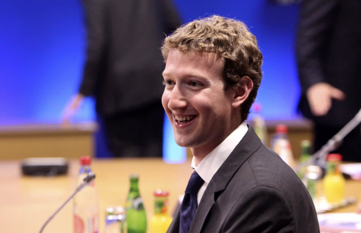 Mark Zuckerberg in 2011, having made more than £1 billion in his 20s after co-founding Facebook (PA)