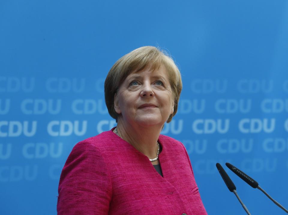 Angela Merkel addressed German-Turkish relations during a press conference in Berlin: REUTERS
