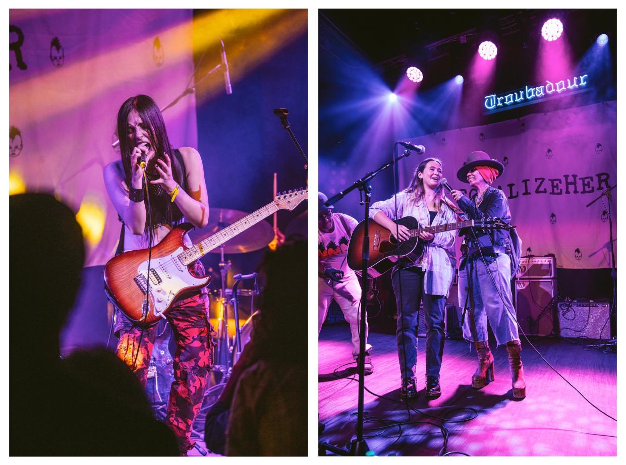 Jasmine Star, left, and Tish Melton with Linda Perry – Photo Credit Heidi Zumbrun