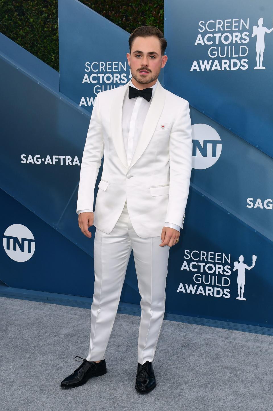 Australian actor Dacre Montgomery arrives for the 26th Annual Screen Actors Guild Awards at the Shrine Auditorium in Los Angeles on January 19, 2020. (Photo by FREDERIC J. BROWN / AFP) (Photo by FREDERIC J. BROWN/AFP via Getty Images)