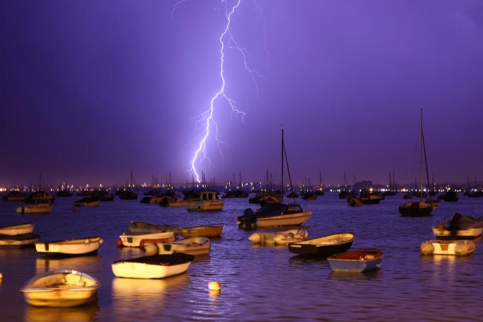 Parts of the UK has been told to expect thunder and lightning on Thursday (Getty Images)