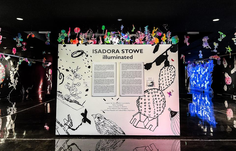 Borderland artist Isadora Stowe's exhibit "illuminated" at the El Paso Museum of Art explores concepts ranging from time to string theory. It runs through March 12.