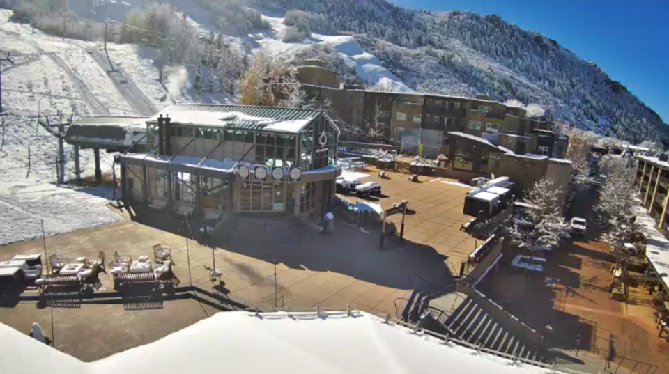 Aspen Mountain base area webcam, October 30th.<p>Aspen Mountain</p>