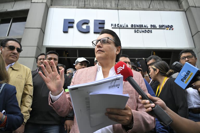 La muerte de Fernando Villavicencio se suma a una ola de vilencia en Ecuador. (Photo by Rodrigo BUENDIA / AFP)