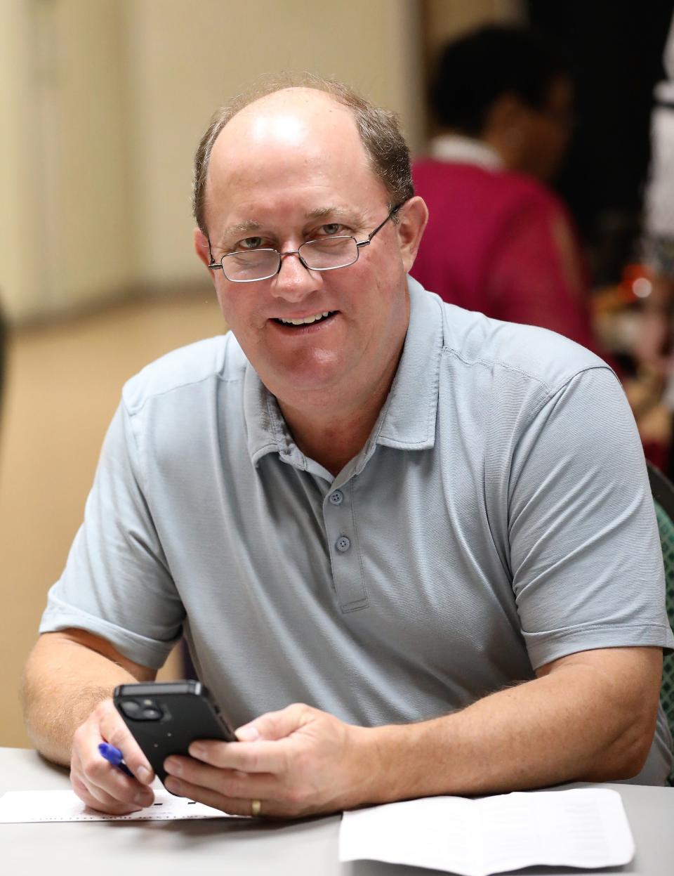 Board member Chris Allison assisted with the Circles of Hope Telethon held at the Carl Perkins Civic Center in Jackson on Sunday, August 21, 2022. The telethon raised more than $1.5 million for the Carl Perkins Centers for the Prevention of Child Abuse. Gail Bailey/The Jackson Sun