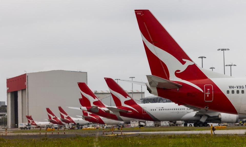 <span>In a privacy breach, Qantas customers’ personal details were able to be viewed by other users of the airline’s app.</span><span>Photograph: Jessica Hromas/The Guardian</span>