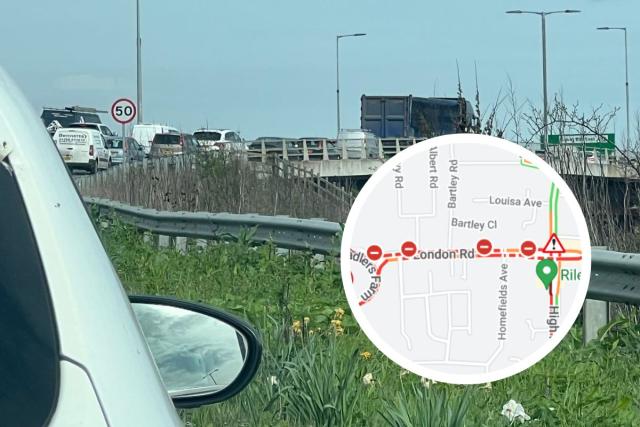 A13 Traffic at standstill amid emergency closure of busy south