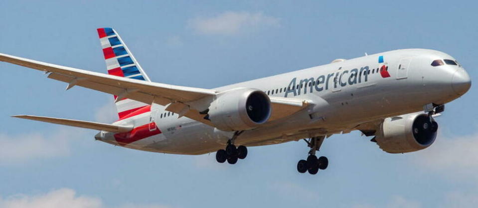 Un Boeing 787-8 Dreamliner d'American Airlines.
