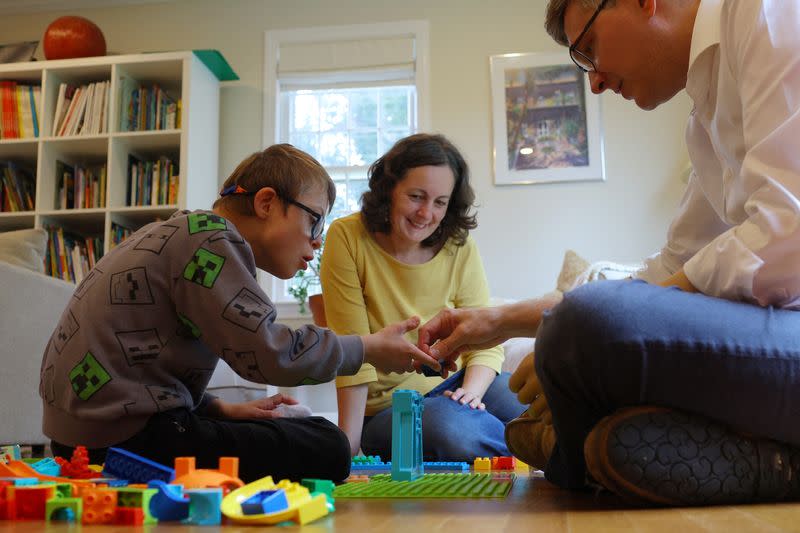 Nine-year-old son Oskar Hillerstrom, who has Down syndrome, lives with his parents in Lexington