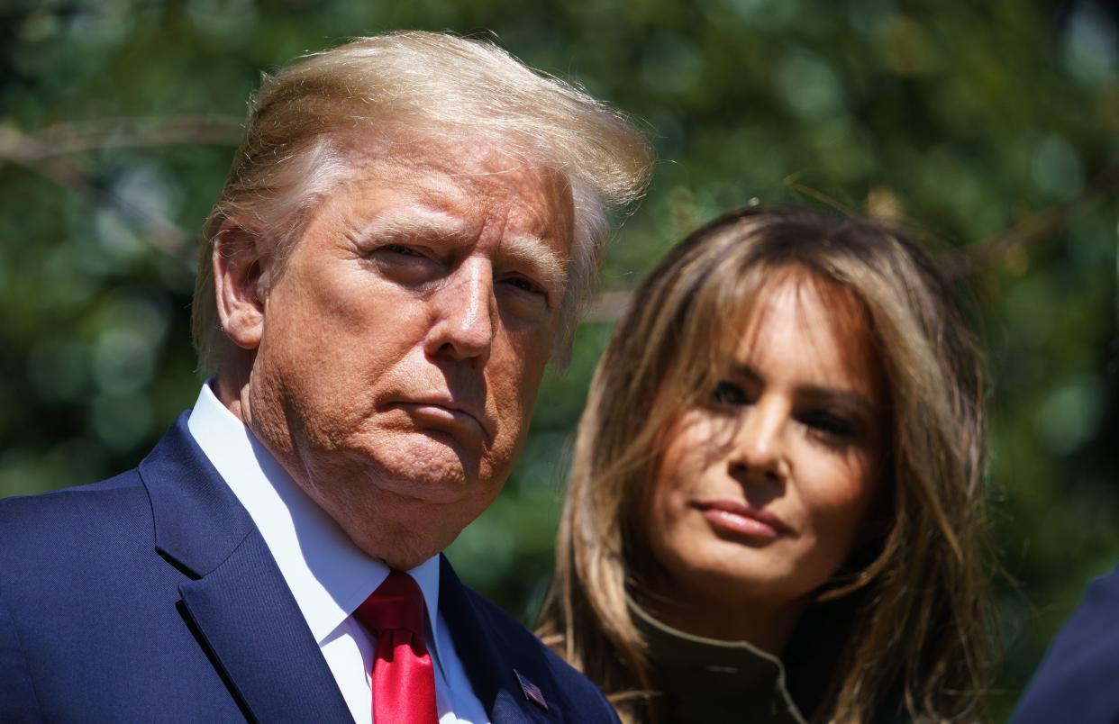 President Donald Trump sent a birthday message to wife Melania as she turns 50. (Photo: MANDEL NGAN / AFP) (Photo by MANDEL NGAN/AFP via Getty Images)