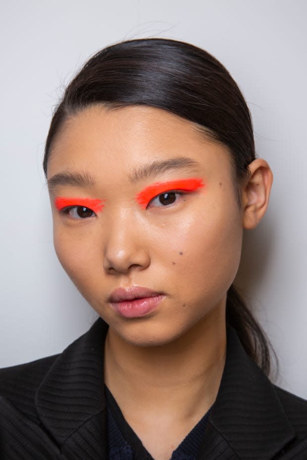 <p>A beauty look from Self-Portrait's Fall 2020 show. Photo: Imaxtree</p>