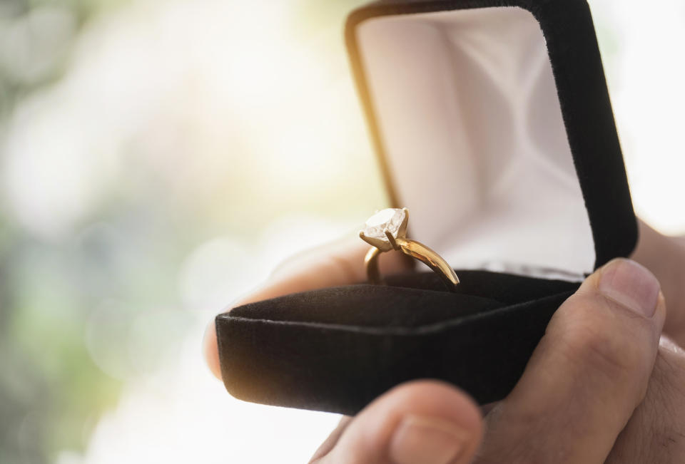 Would you give away an engagement ring? (Photo: Tetra Images/Getty Images)