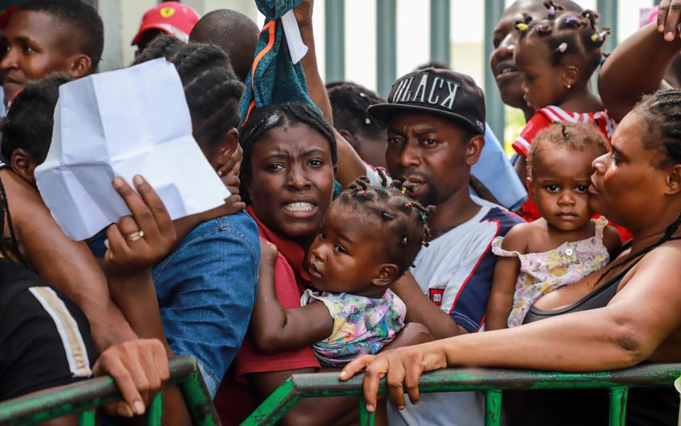 Migrants in Mexico, near the Guatemalan border - Guatemala is a starting point for those trying to enter the US, and one of the places which saw US aid cut and then frozen - AFP