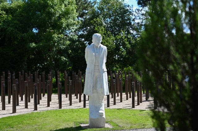 The newly refurbished Shot at Dawn memorial tribute in Staffordshire – National Memorial Arboretum