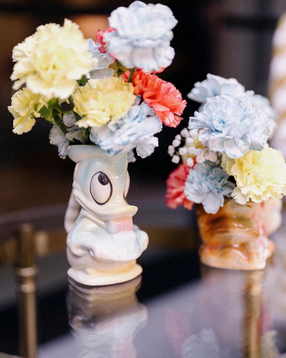 Kourtney loved these vintage vases that Weiss was able to source. (@mindyweiss via Instagram)