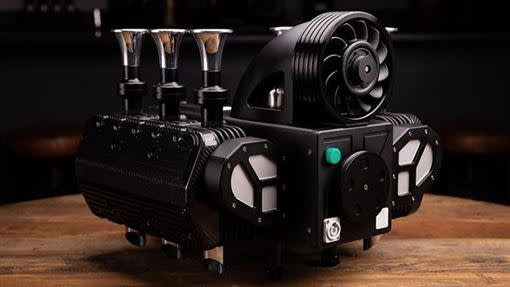 保時捷引擎造型RS Black Edition咖啡機。（圖／翻攝Super Veloce網站）