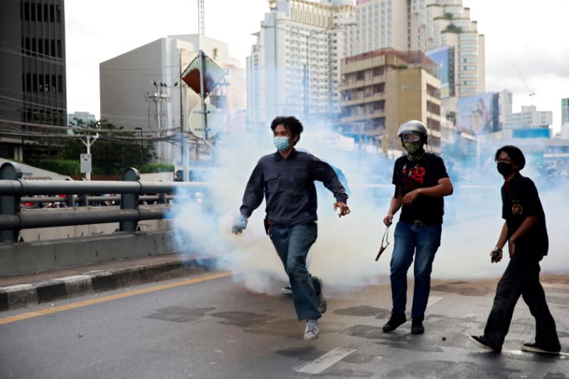 Protest against the government's handling of the COVID-19 pandemic in Bangkok