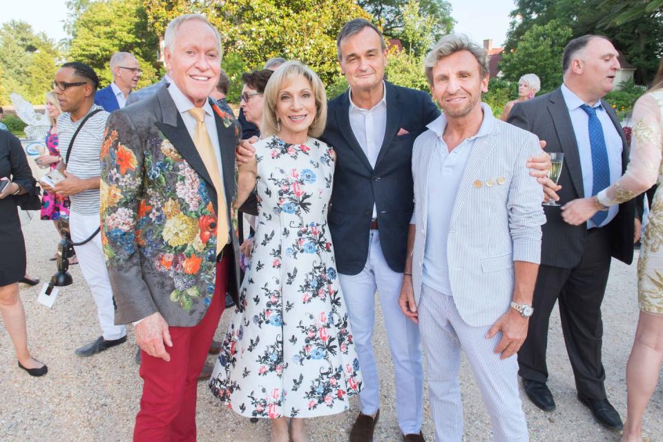 Patrick O’Connell, Andrea Mitchell, French Ambassador to the United States Gerard Araud, and Pascal Blondell