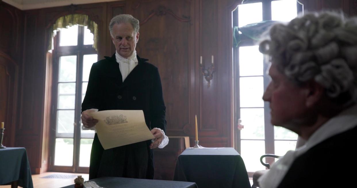 William McCann portrays Daniel O'Connell in "The Liberator." McCann also directed the film, which examines the life of the Irishman who pushed for the rights of the Irish people in the early 19th century.