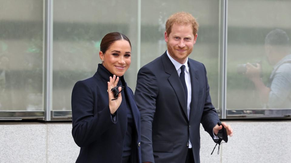 the duke and duchess of sussex visit one world observatory with nyc mayor bill de blasio