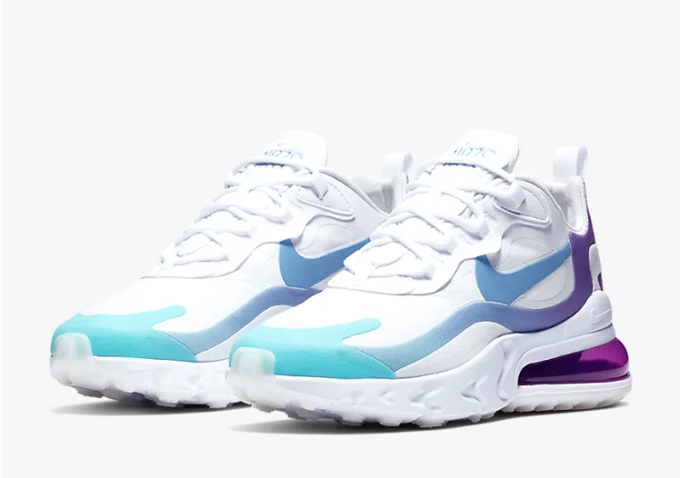 Women's Nike Air Max 270 React (White/Aurora)