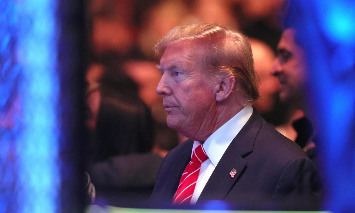 <span>Donald Trump’s role in the January 6 insurrection is cited by many former supporters as a key factor in turning them against the former president.</span><span>Photograph: Sam Navarro/USA Today Sports</span>
