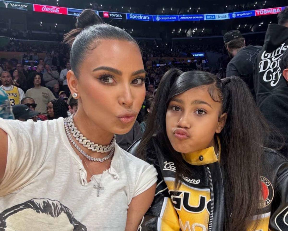 Of Course Kim Kardashian and North West's Courtside Style Is Next ...