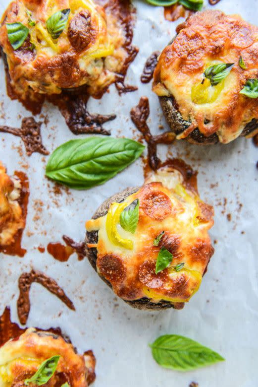 Portobello Mushroom Pizzas