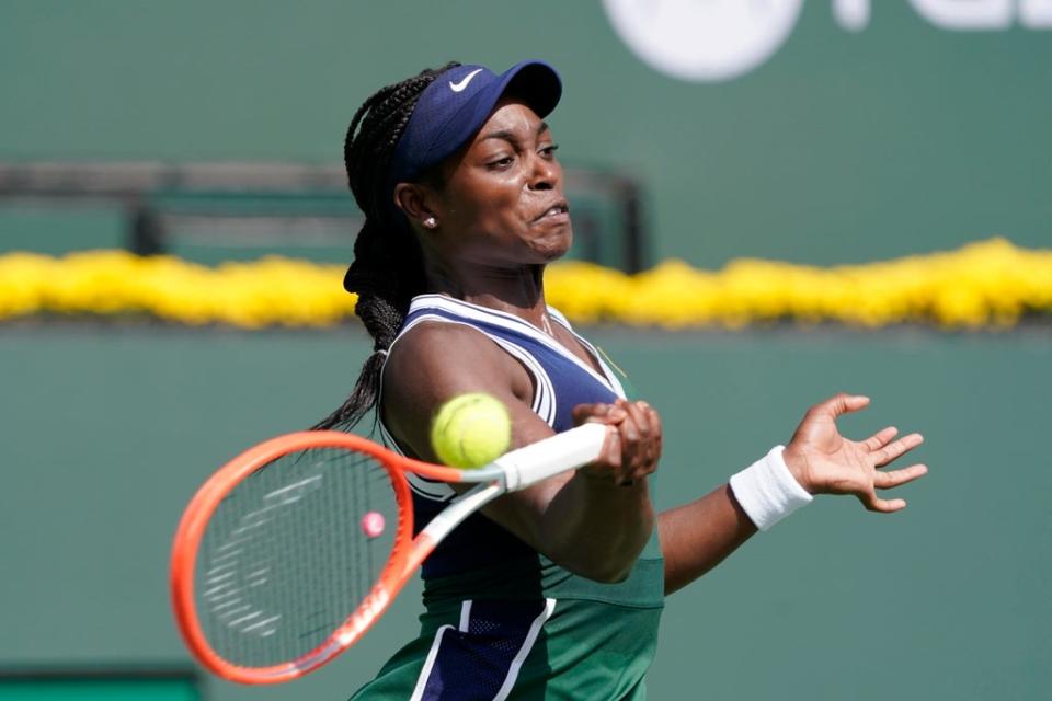 American Sloane Stephens will play compatriot Jessica Pegula in the next round (AP Photo/Mark J. Terrill) (AP)