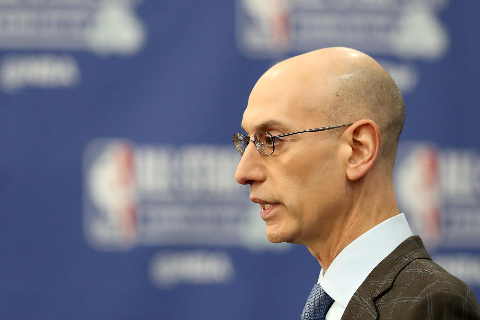 The NBA isn't yet planning to cancel games, but is talking player pay in the event that games are lost. (Streeter Lecka/Getty Images)