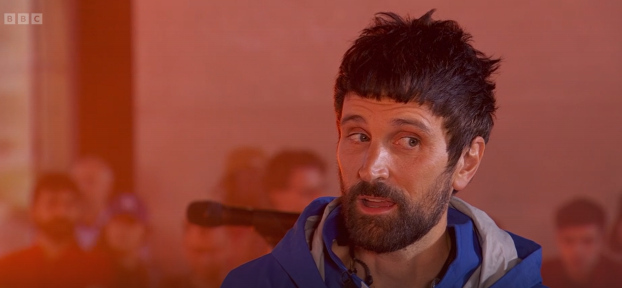 Serge Pizzorno says he doesn't remember Glastonbury 2014. (BBC screengrab)