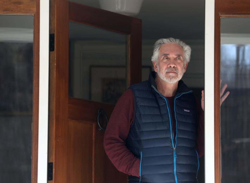 Dr. Ezriel Kornel, a neurosurgeon in Westchester County, N.Y., was diagnosed with COVID-19 and has been symptomatic for ten days. Kornel, photographed at his home in Bedford March 18, 2020, has remained under self-quarantine at home. 