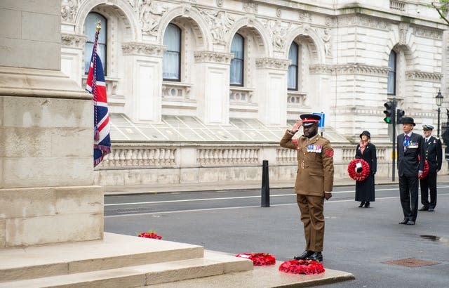 Wreath ceremony at Cenotaph