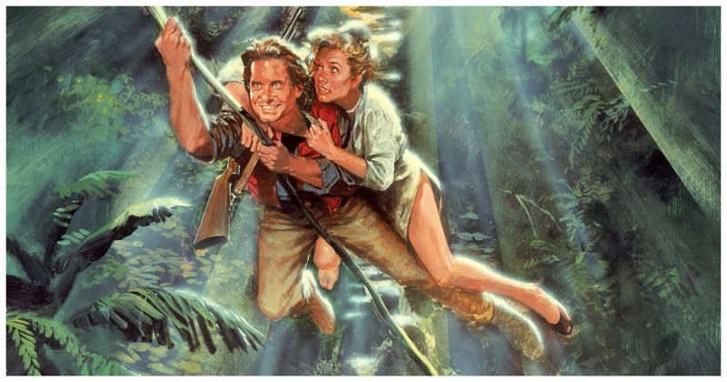 Douglas starred in the 1984 action caper Romancing the Stone with Kathleen Turner