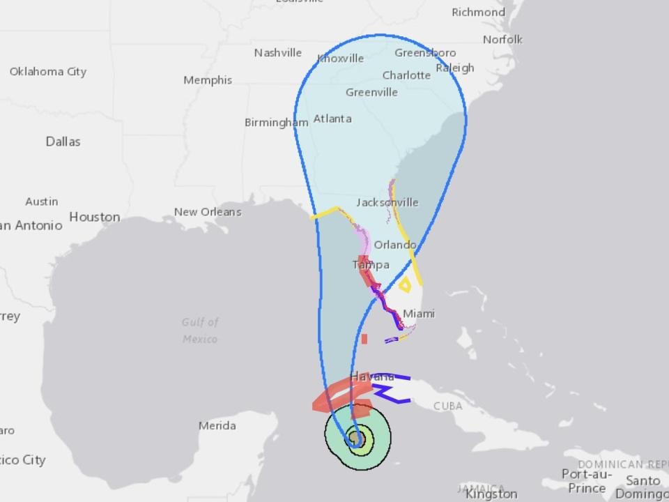 Hurricane Ian is nearing Cuba's western coast.